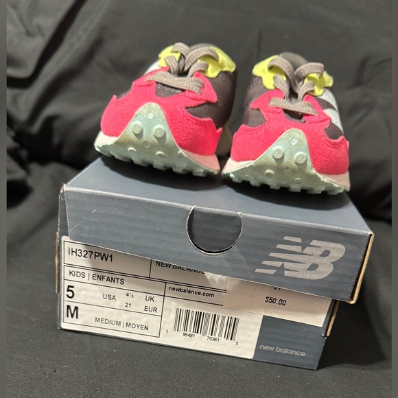 New Balance 327 Pink/Gray Toddler Shoes Sneakers IH327PW1- Size 5 - Picture 10 of 10